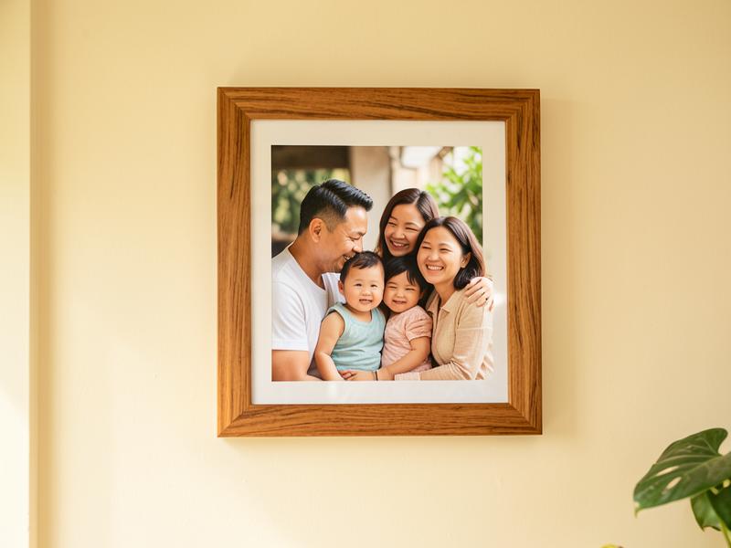 Ảnh mẫu Ảnh ép gỗ tráng gương